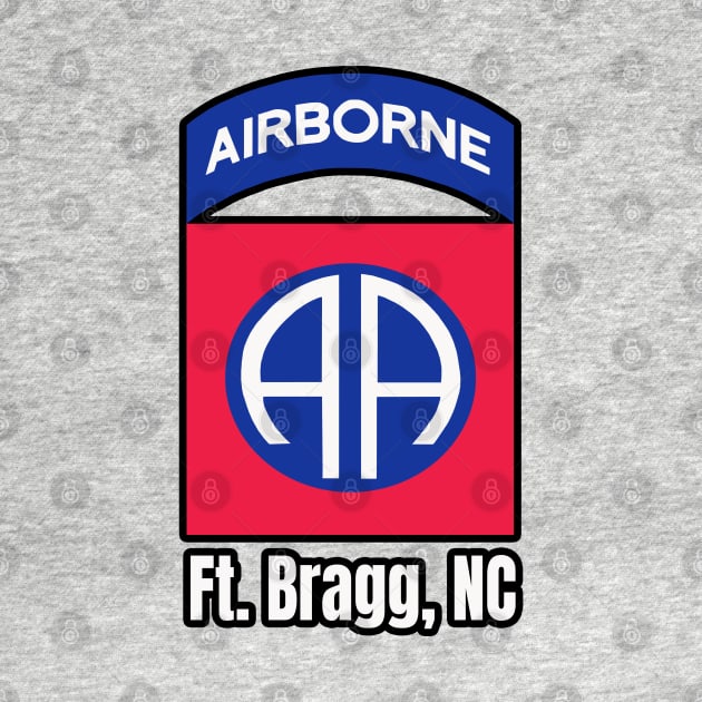 82nd Airborne Ft. Bragg Outline by Trent Tides